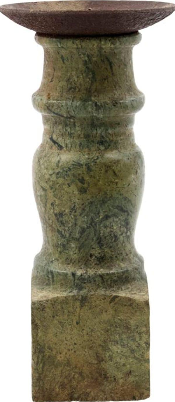 Gima, Lysestage, Marmor, Jern by House Doctor (H: 23 cm. x B: 10 cm. x L: 10 cm., Grøn)