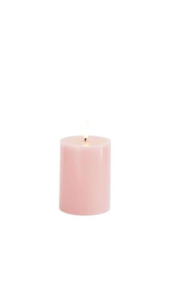 Sille LED bloklys, H10 x Ø7,5 - Light Pink