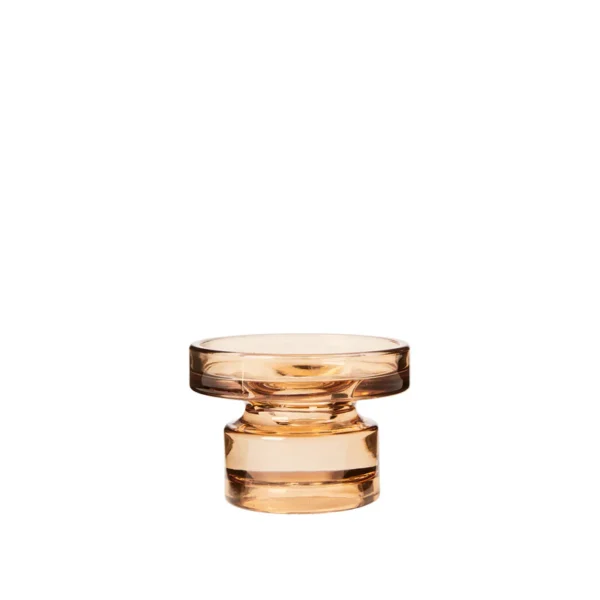 BROSTE COPENHAGEN Petra lysestage - indian tan glas (H:8)