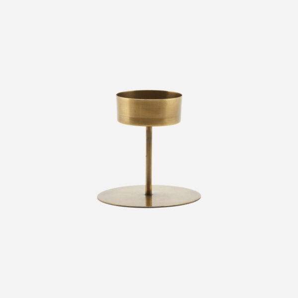 House Doctor - Fyrfadsstage, Anit, 10 cm, antik messing