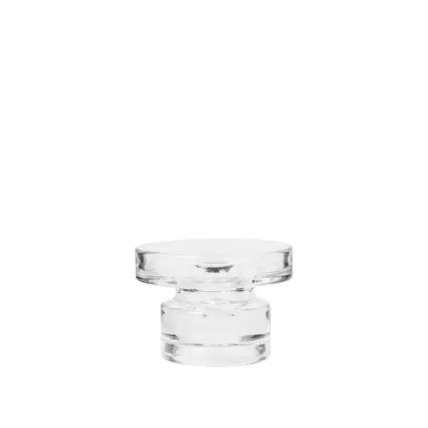 BROSTE COPENHAGEN Petra lysestage - klar glas (H:8)