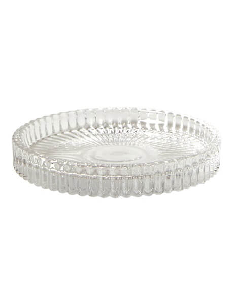 Da'core Glasplade til bloklys Ø9,8 cm klar