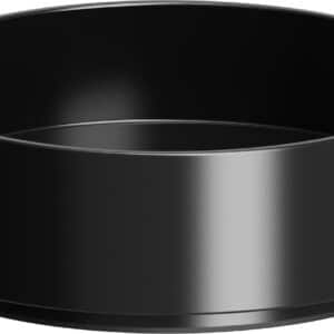 Light Candleholder Pillar, Matte Black, 9x3 cm