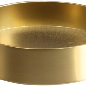 Light Candleholder Pillar, Matte Brass, 9x3 cm
