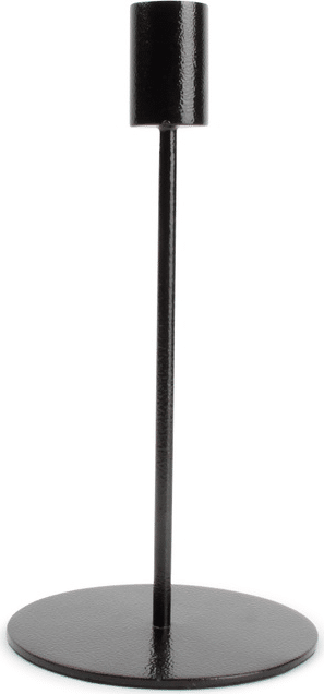 Lysestage S|P Collection Pillar til bloklys, sort metal, Ø10 x H20 cm